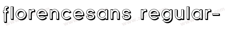 florencesans regular字体转换
